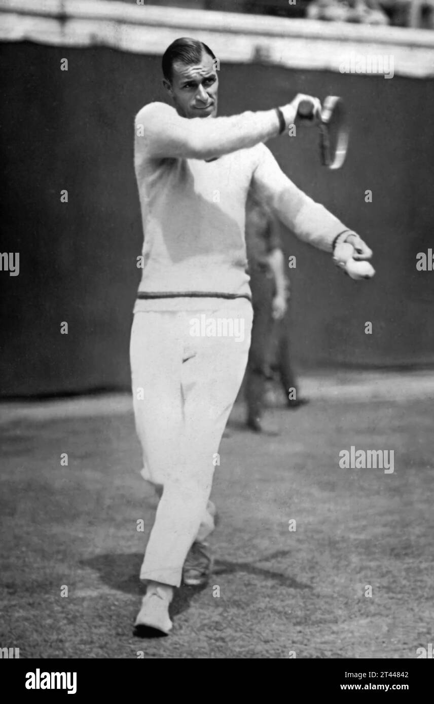 Bill Tilden. Photographie du joueur de tennis américain William Tatem Tilden II (1893-1953) c. 1925 Banque D'Images