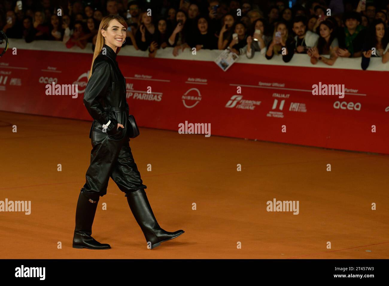 Rome, Italie. 28 octobre 2023. Ludovica Coscione assiste au photocall du film “Mare Fuori 4” lors du 18e Festival du film de Rome à l’Auditorium Parco Della Musica le 28 octobre 2023 à Rome, Italie. Crédit : Live Media Publishing Group/Alamy Live News Banque D'Images