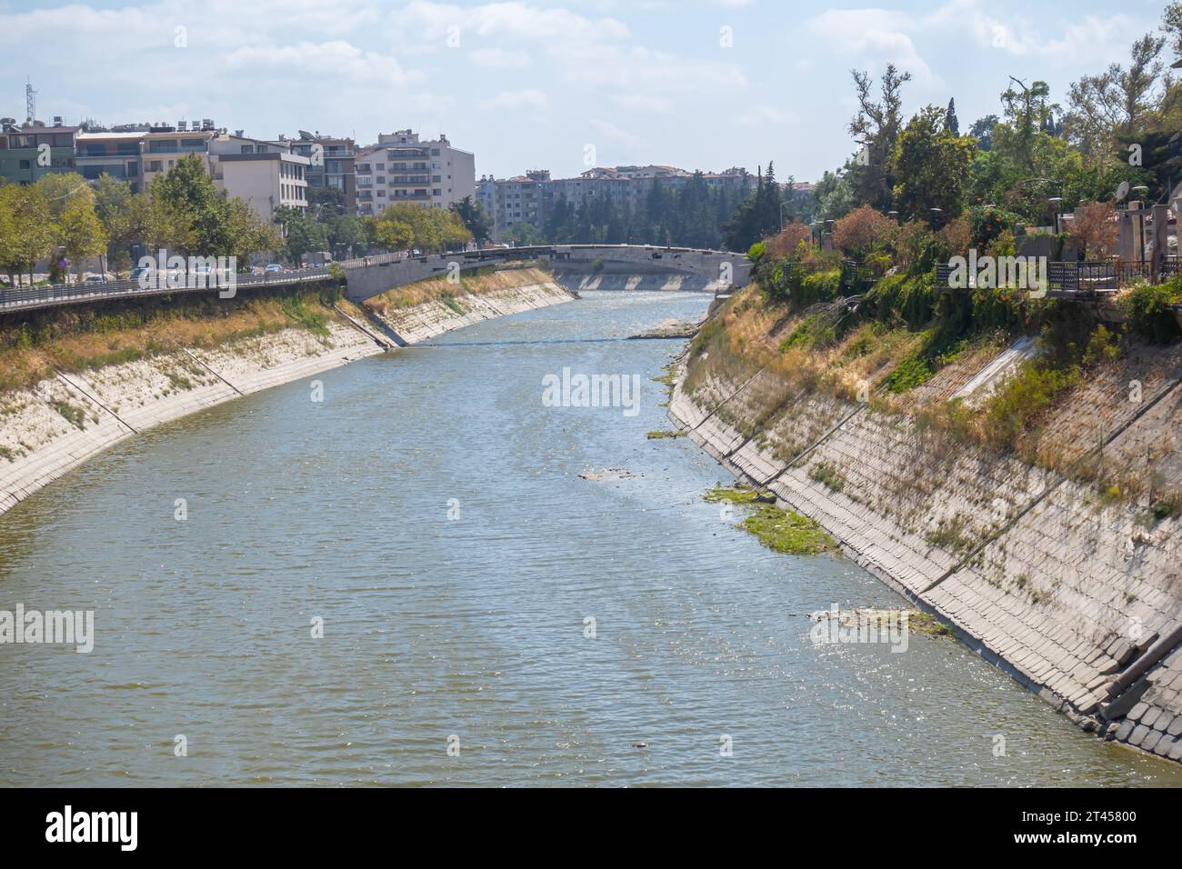 Rivière Orontes et barrages à Antakya Hatay Turquie Banque D'Images