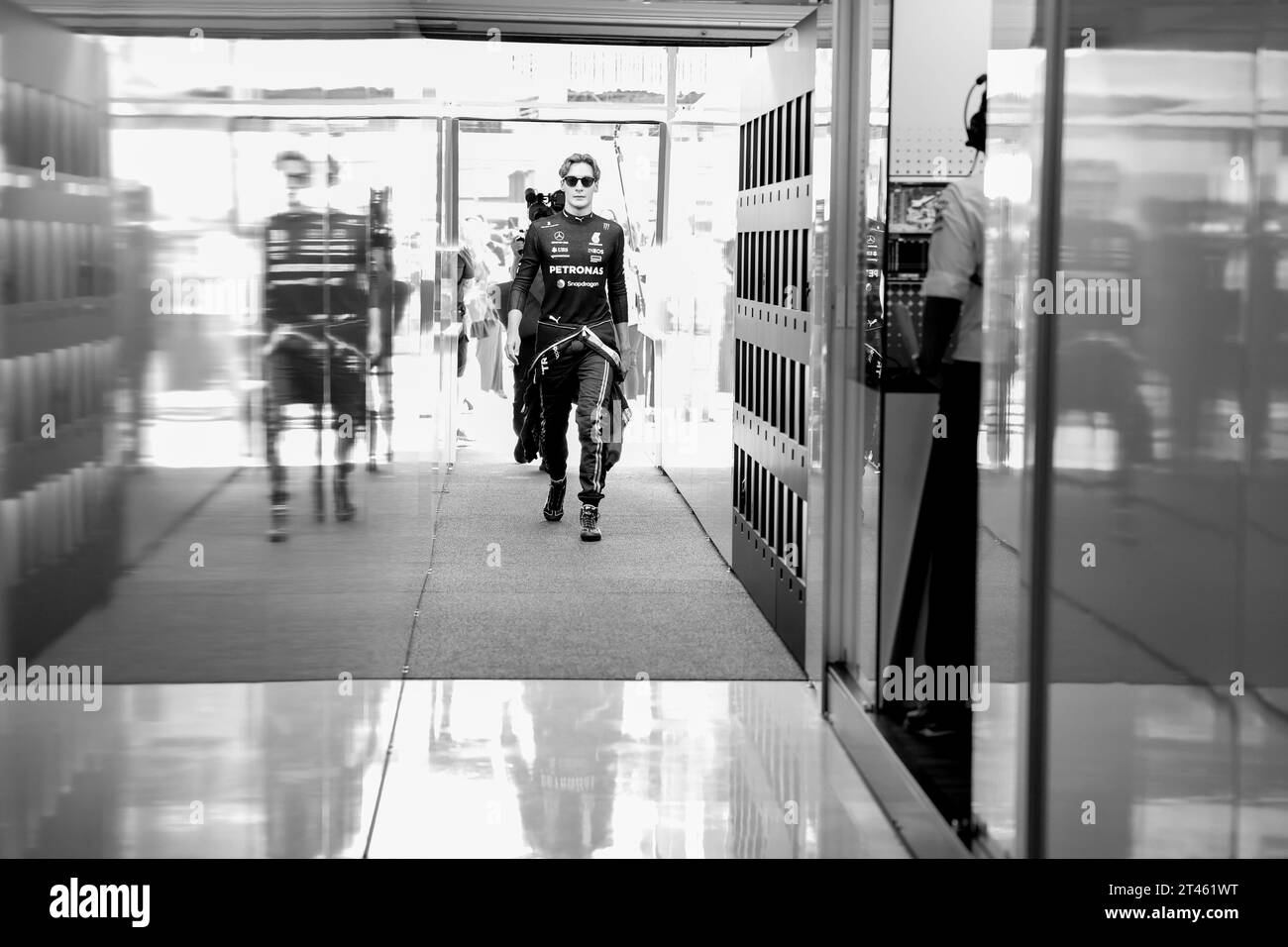 RUSSELL George (gbr), Mercedes AMG F1 Team W14, portrait lors du Grand Premio de la Ciudad de Formule 1 2023, Mexique. , . Championnat du monde de Formule 1 du 27 au 29 octobre 2023 sur l'Autodromo Hermanos Rodriguez, à Mexico, Mexique - photo DPPI crédit : DPPI Media/Alamy Live News Banque D'Images