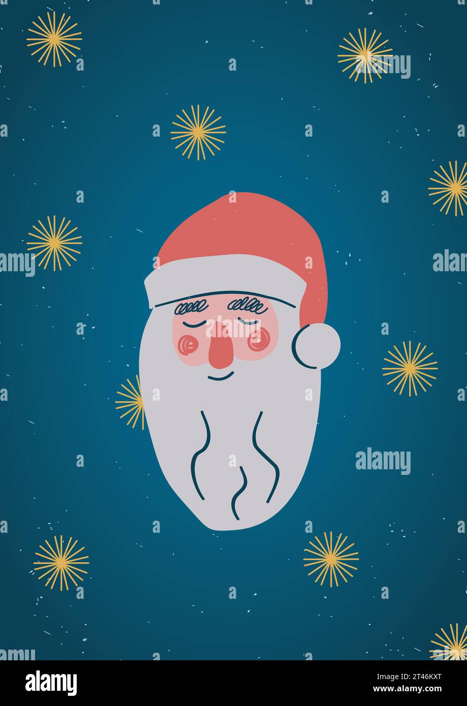 Santa Claus ressource de Noël. Carte de Noël au format vectoriel Illustration de Vecteur