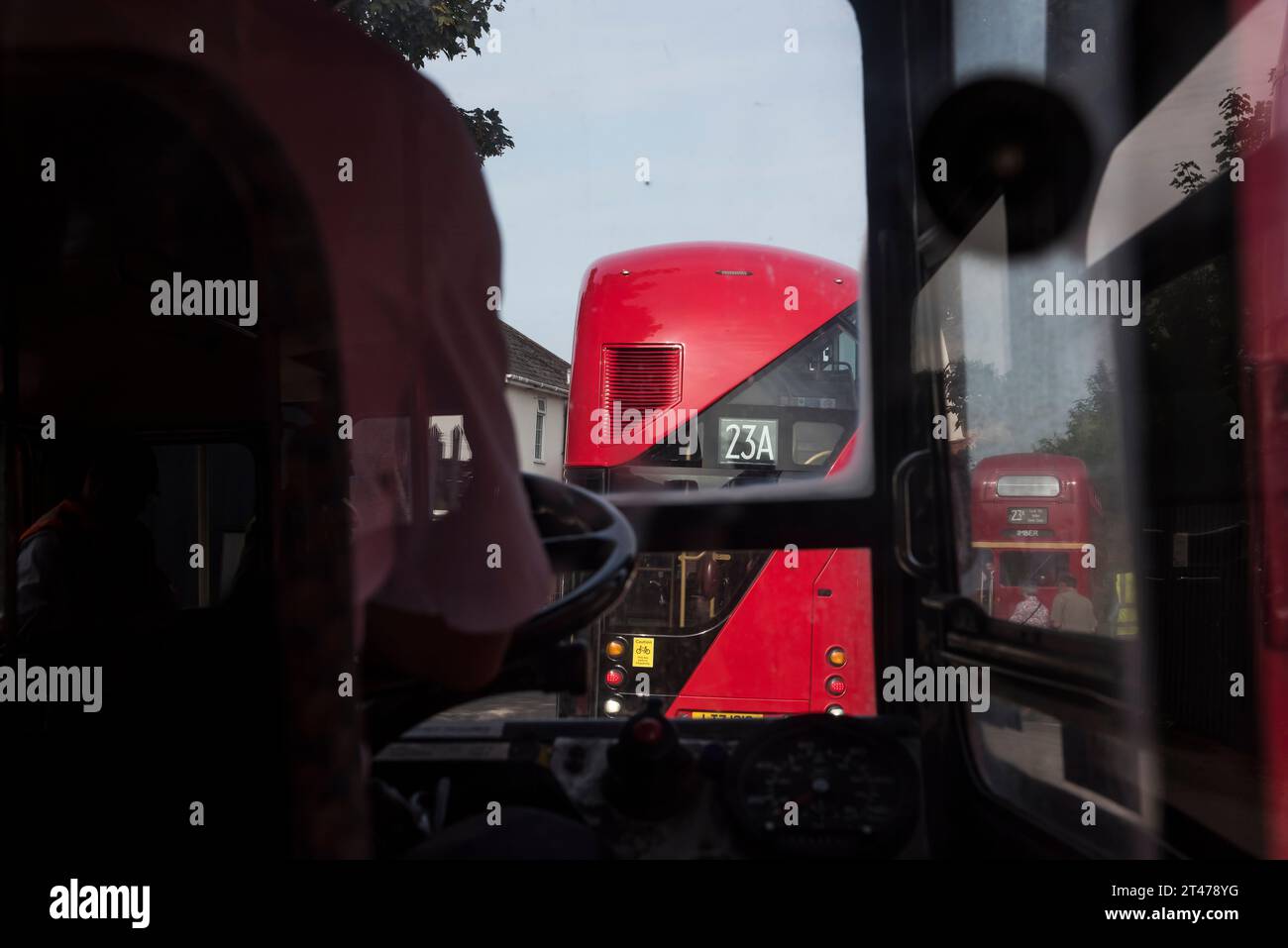 Imberbus 2017, service de bus classique sur la plaine de Salisbury Banque D'Images