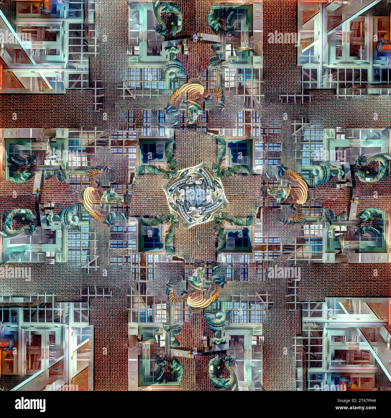 Asbury Park kaléidoscopique Banque D'Images