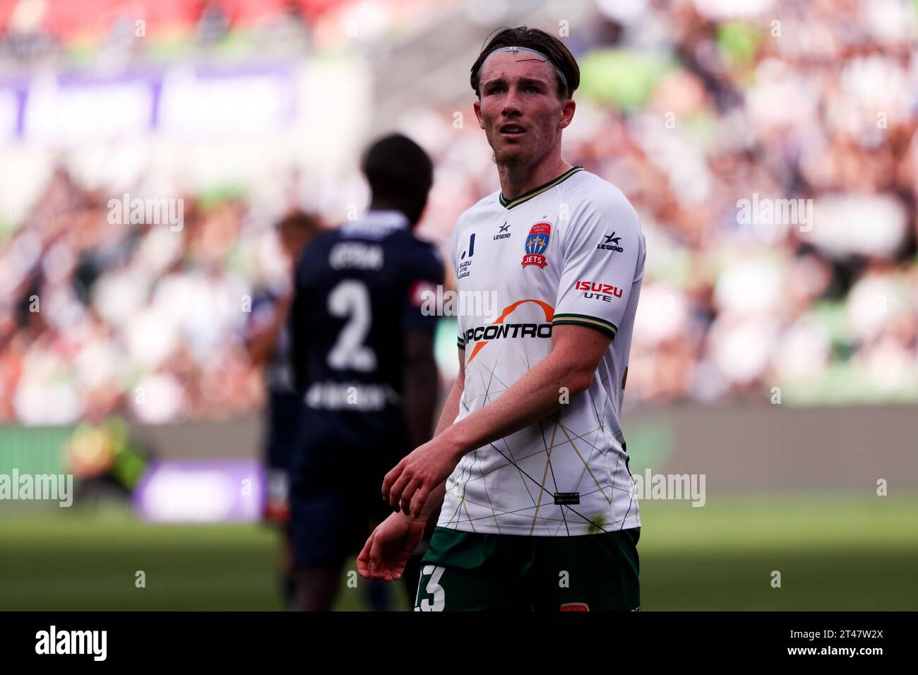 Melbourne, Australie, 29 octobre 2023. Clayton Taylor des Jets de Newcastle lors de la 2e manche de l'Isuzu Ute A-League entre Melbourne Victory et Newcastle Jets au AAMI Park le 29 octobre 2023 à Melbourne, Australie. Crédit : Dave Hewison/Speed Media/Alamy Live News Banque D'Images