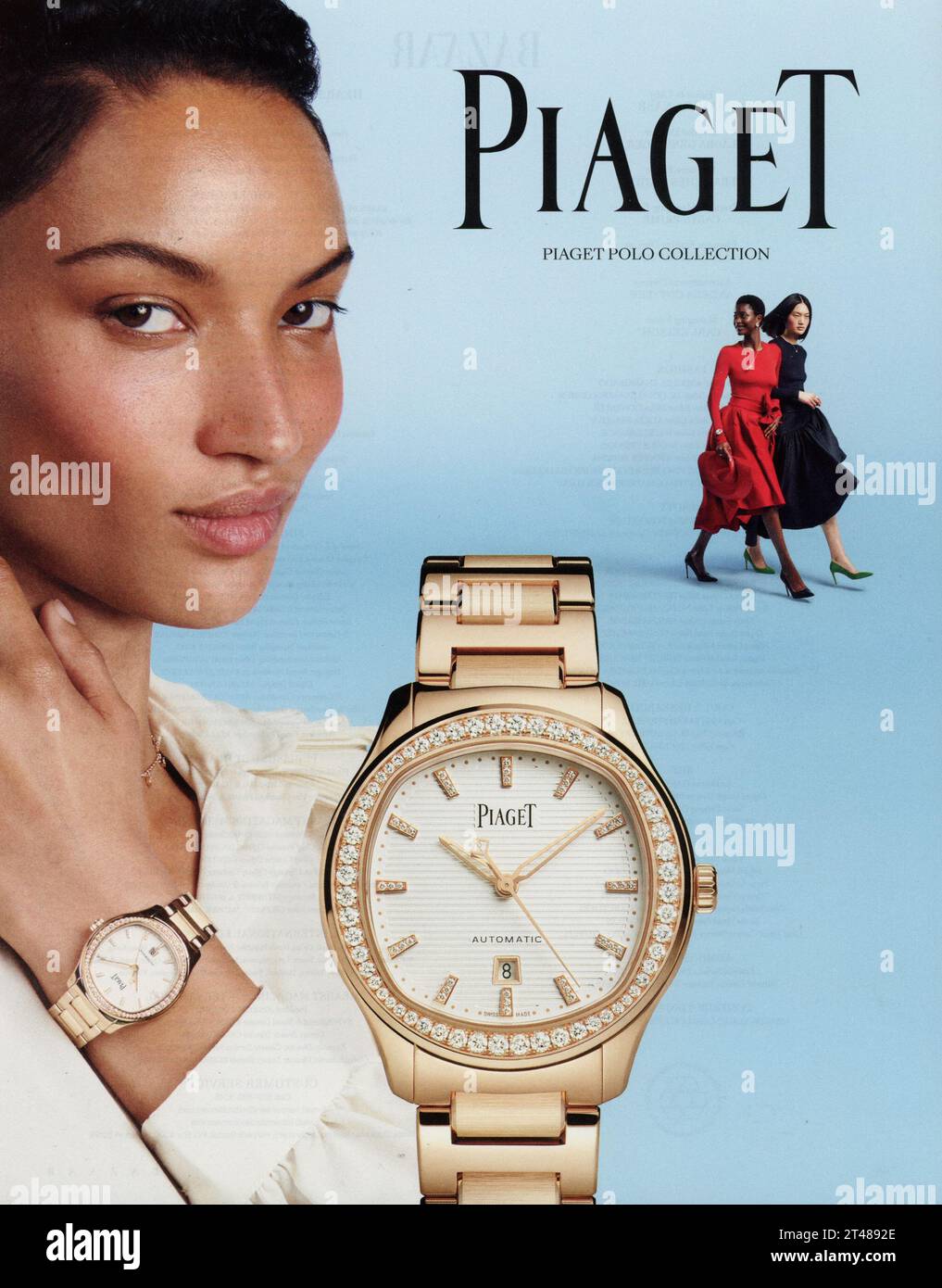 Harper's Bazaar octobre 2023 Magazine Advert, États-Unis Banque D'Images
