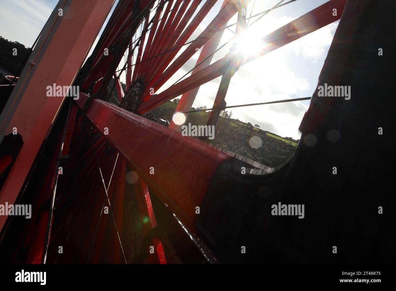 The Great Laxey Wheel (Lady Isabella), Laxey, Île de Man Banque D'Images