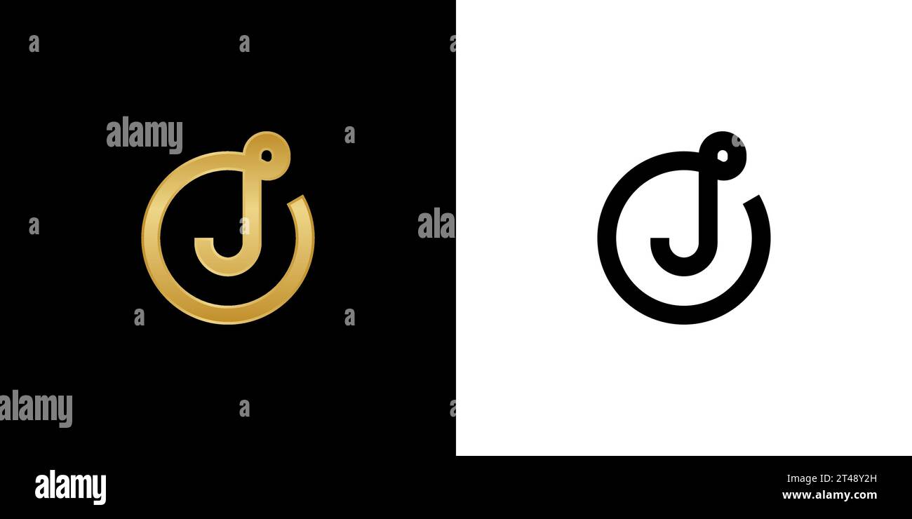 Logo J, monogramme J, logo J initial, logo J lettre, icône, vecteur Illustration de Vecteur