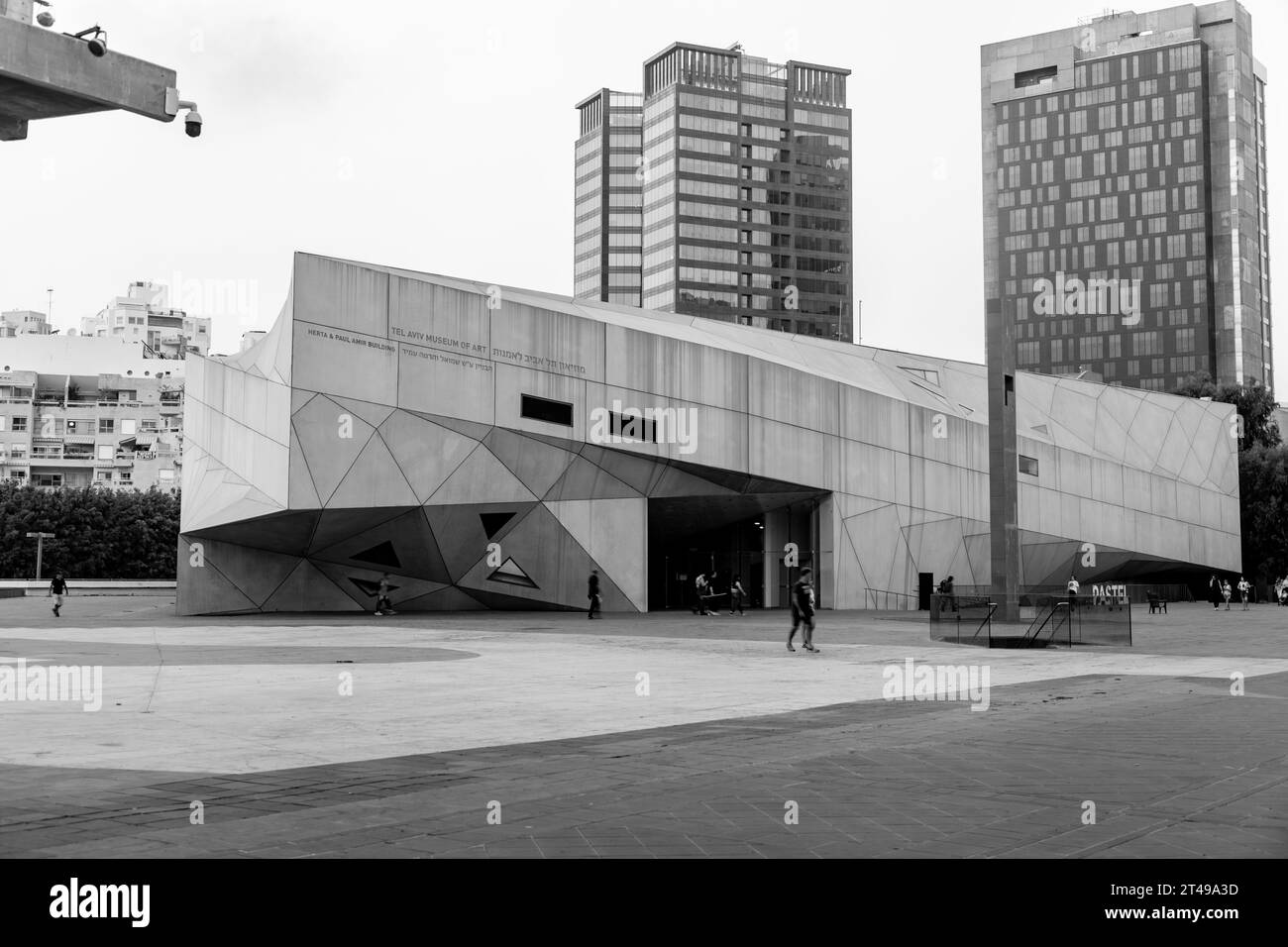 Tel Aviv, Israël - 28 octobre 2023 - extérieur du Musée d'Art de tel Aviv situé sur la place du Musée à tel Aviv, Israël. Banque D'Images