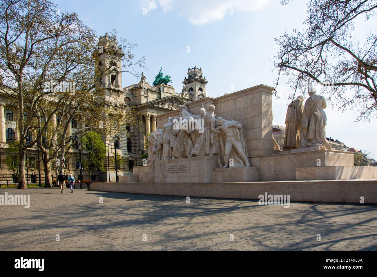 Le Mémorial Lajos Kossuth à Budapest, Hongrie Banque D'Images