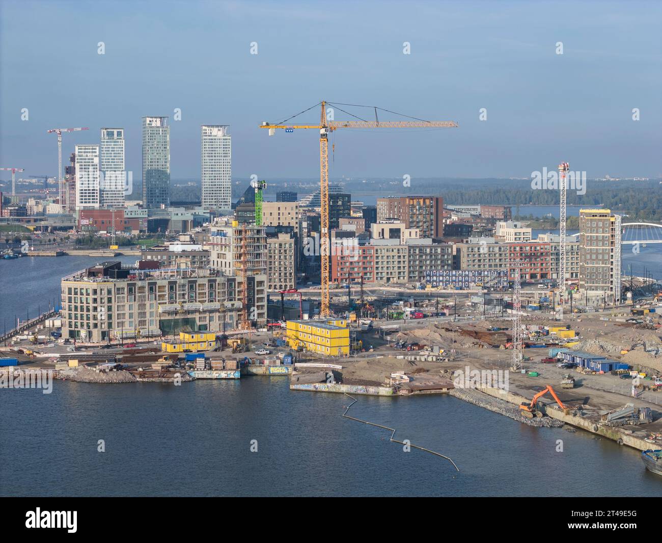 Helsinki en construction Banque D'Images
