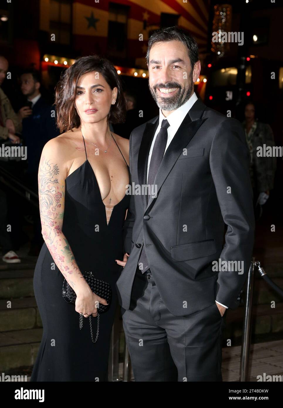 Londres, Royaume-Uni. 18 février 2019. Robert pires et Jessica Lemarie assistent à la fabuleuse foire du Fonds au Roundhouse de Londres, en Angleterre. (Photo Fred Duval/SOPA Images/Sipa USA) crédit : SIPA USA/Alamy Live News Banque D'Images