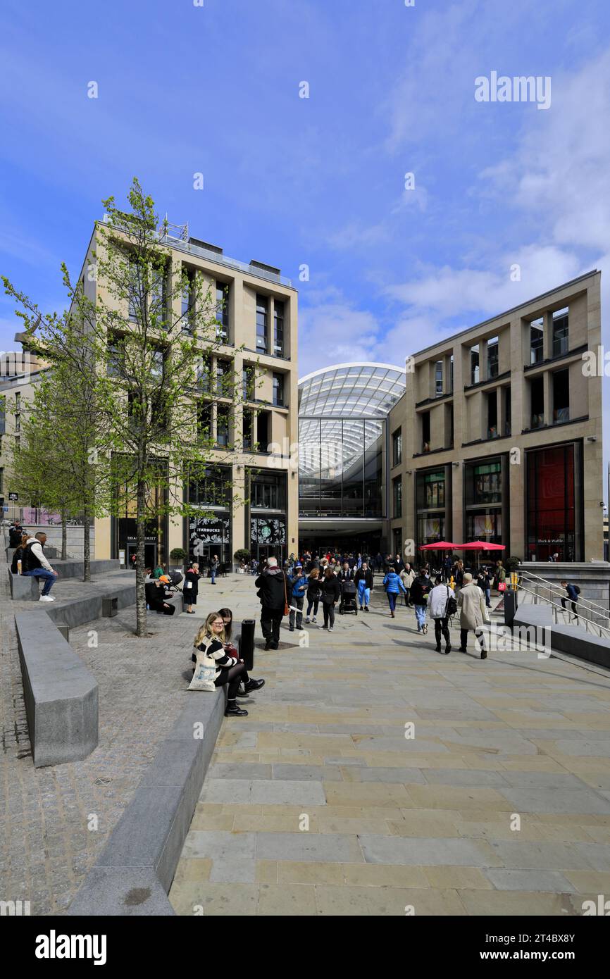 Vue sur le St James Quarter, ville d'Édimbourg, Écosse, Royaume-Uni Banque D'Images