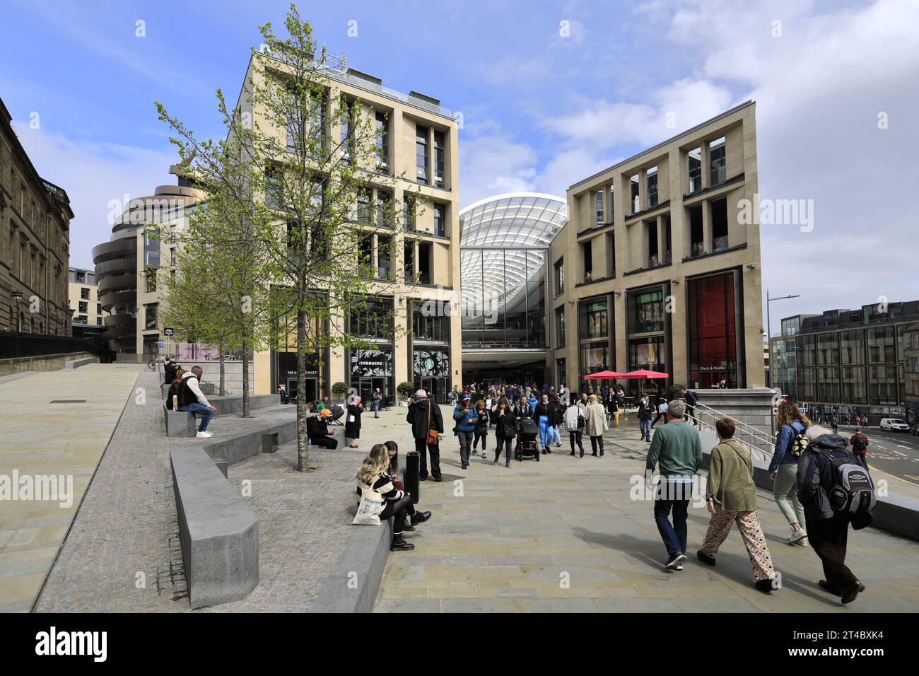Vue sur le St James Quarter, ville d'Édimbourg, Écosse, Royaume-Uni Banque D'Images