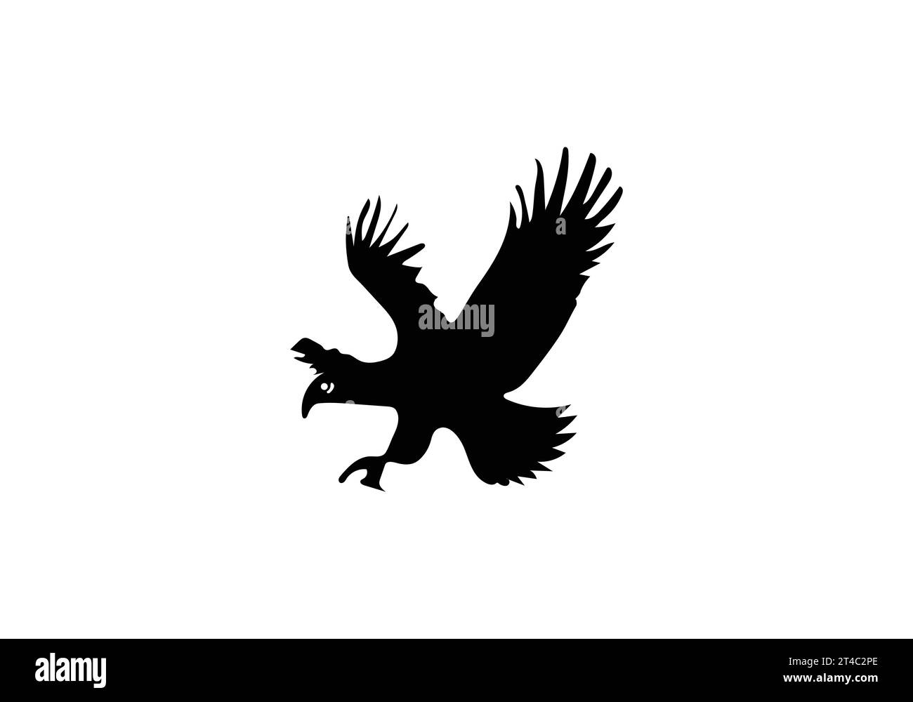 Illustration d'icône de style minimal Bald Eagle Illustration de Vecteur