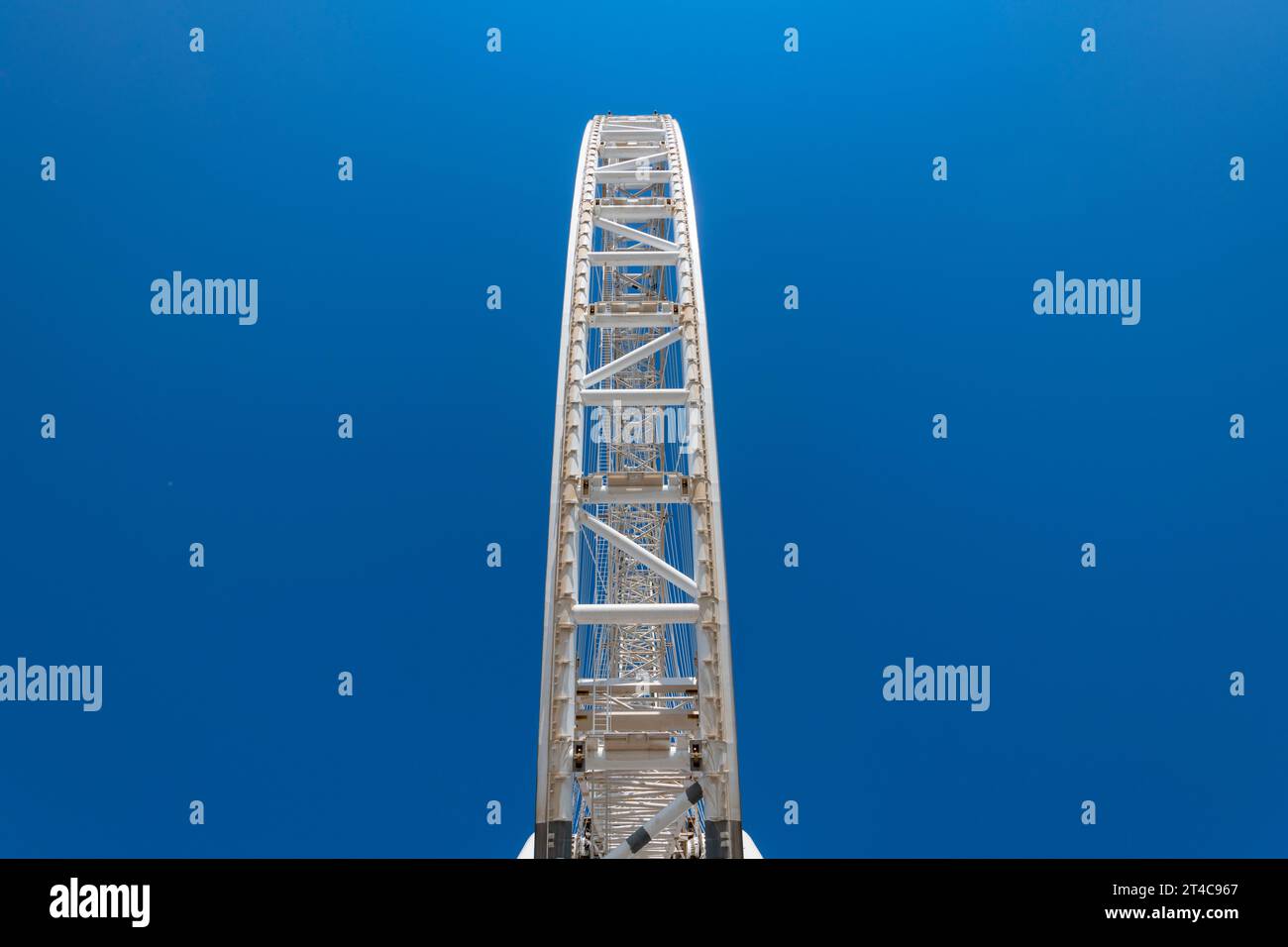 Émirats arabes Unis, Dubaï, 8 décembre 2018. AIN DUBAI, également connu sous le nom de Dubai Eye, grande roue s'élevant à 250 mètres, en construction Banque D'Images