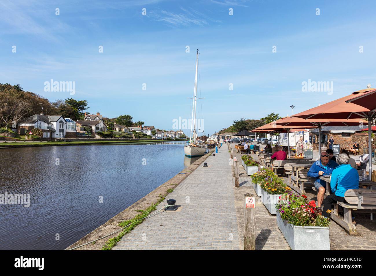 Bude Canal, Bude, Cornouailles, Royaume-Uni, Angleterre, le canal de Bude, canal, canaux, bateau, bateaux, Bude Cornwall, canal Bude, canal Cornwall, canaux britanniques, Cornish Banque D'Images