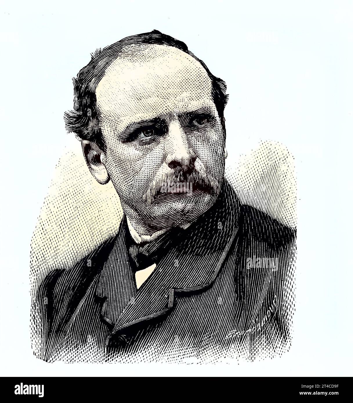 Emil Johannes Huenten, Hünten, 19. Januar 1827 - 1. Februar 1902, war ein deutscher Militärmaler, Reproduktion eines Holzschnitts von 1882, digital verbessert / Emil Johannes Huenten, 19 janvier 1827 - 1 février 1902, était un peintre militaire allemand, reproduction d'une gravure sur bois de 1882, numérique amélioré Banque D'Images