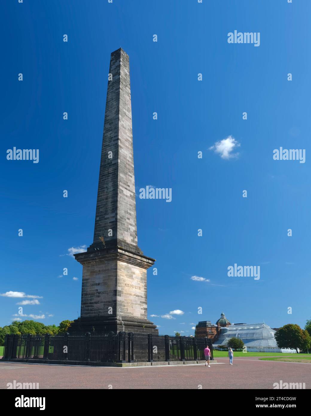 Nelson Monument , Glasgow Green, Glasgow, Écosse, Royaume-Uni Banque D'Images