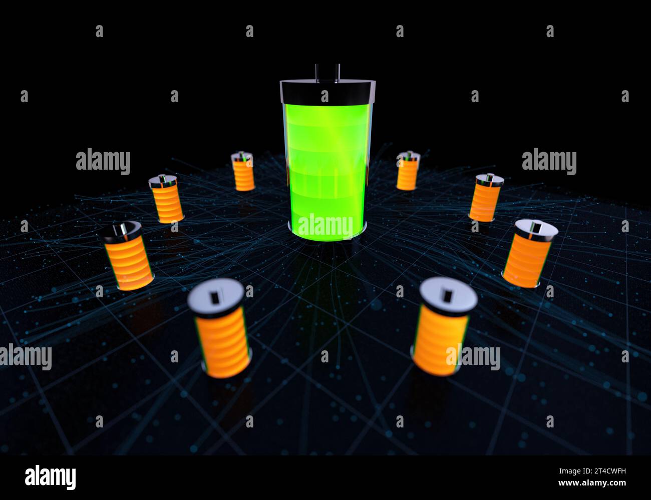 Technologie de batterie super Energy Battery nouveau système d'alimentation en énergie Banque D'Images