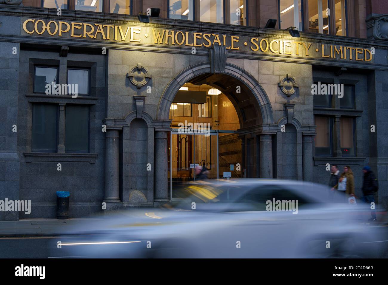 L'ancien et original bâtiment de la société de gros coopérative à Manchester Banque D'Images