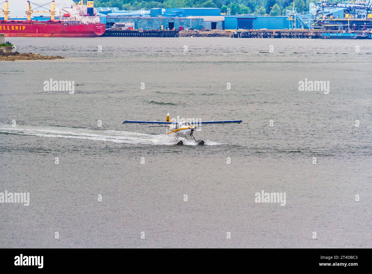Hydravion dans le port de Vancouver à Vancouver, Colombie-Britannique, Canada. Banque D'Images