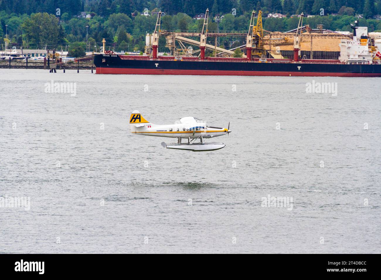 Hydravion dans le port de Vancouver à Vancouver, Colombie-Britannique, Canada. Banque D'Images