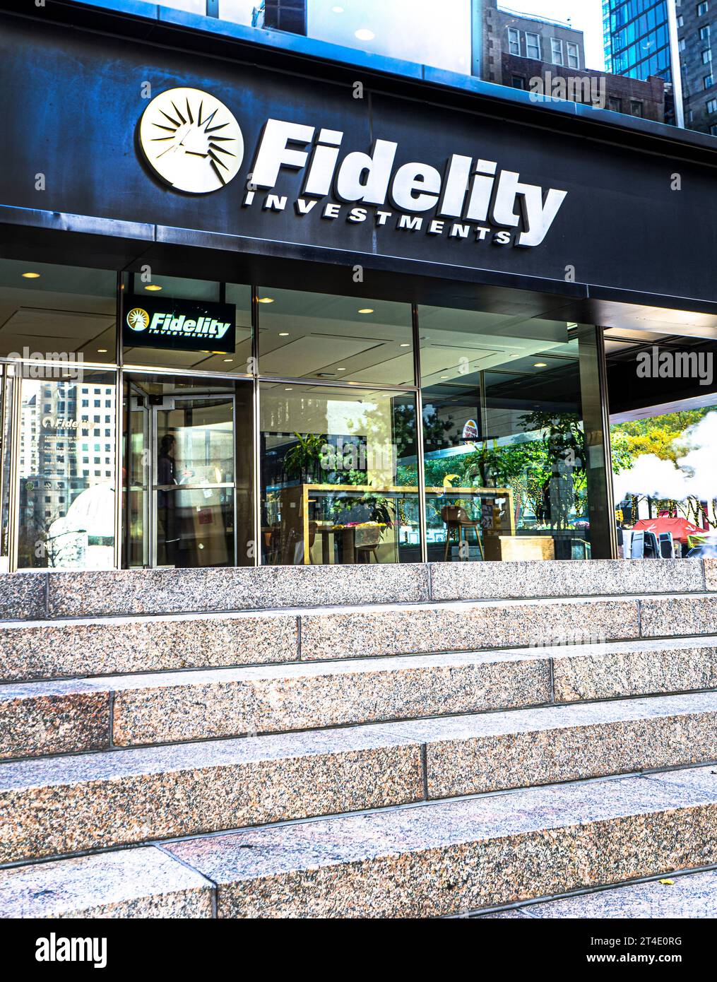 Succursale de Fidelity Investments, New York City, New York, États-Unis Banque D'Images