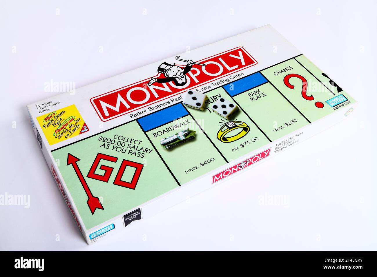 Parker Brothers Monopoly Estate Trading Board jeu Banque D'Images