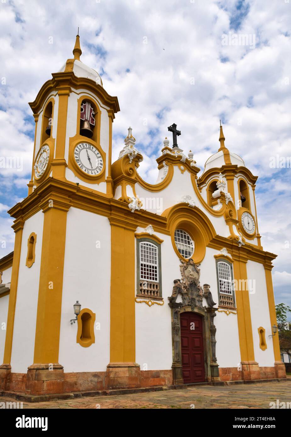 Église Santo Antônio, située à Tiradentes, état de Minas Gerais, Brésil Banque D'Images