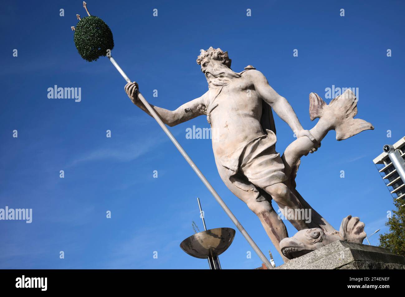 Neptune Statue Bristol Somerset Angleterre Royaume-Uni Banque D'Images