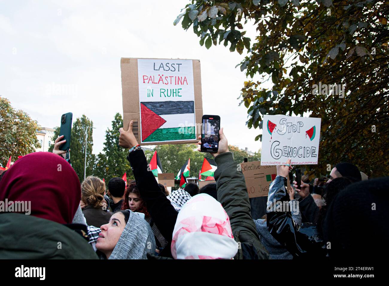 28.10.23, Berlin, manifestation pour la Palestine libre à Berlin sur la Oranienplatz Banque D'Images