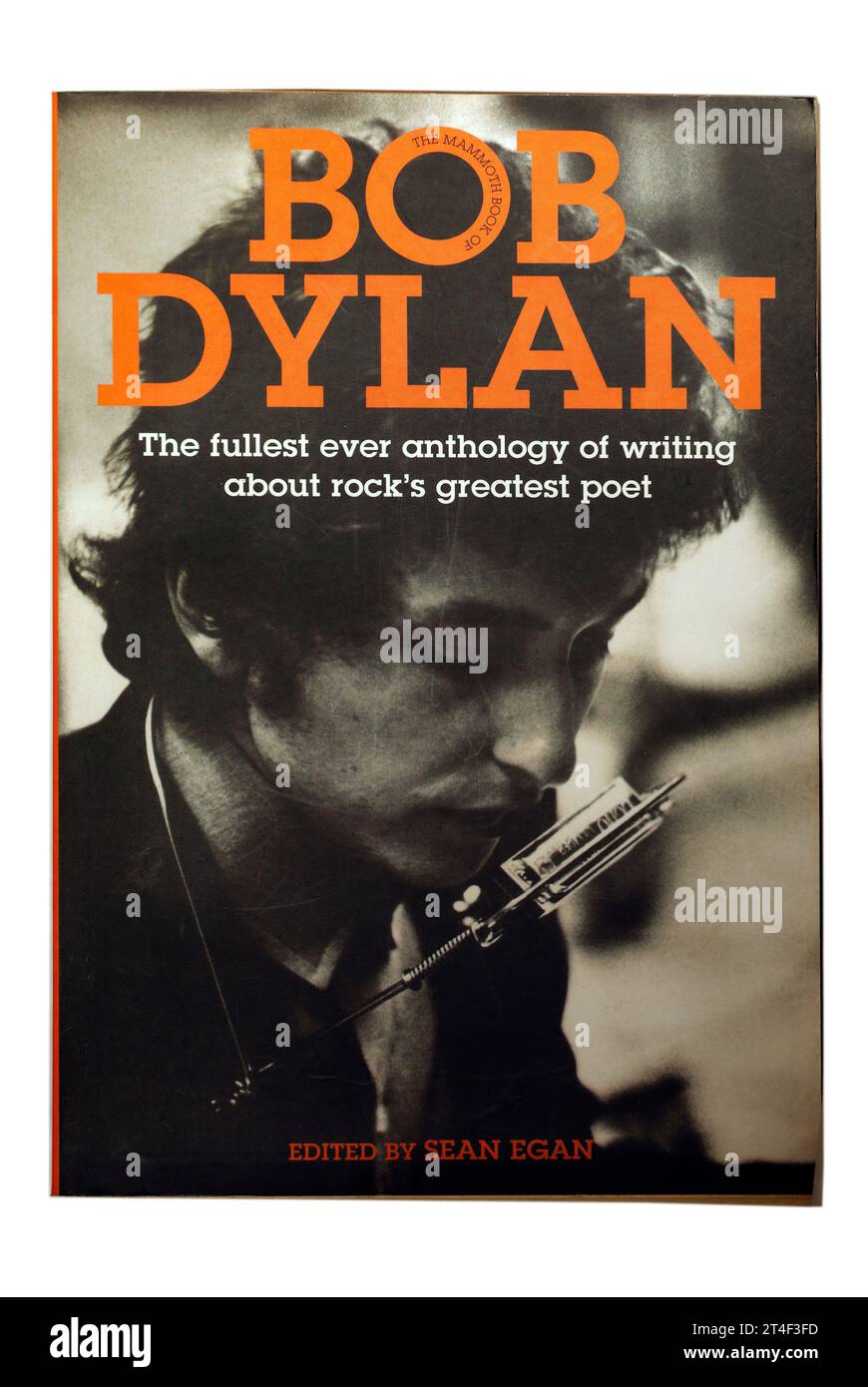 Bob Dylan édité par Sean Egan. Couverture de livre sur fond blanc. Banque D'Images