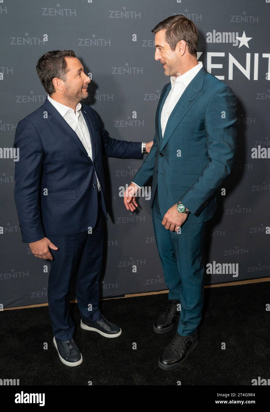 Julien Tornare et Aaron Rodgers assistent au lancement de l’édition