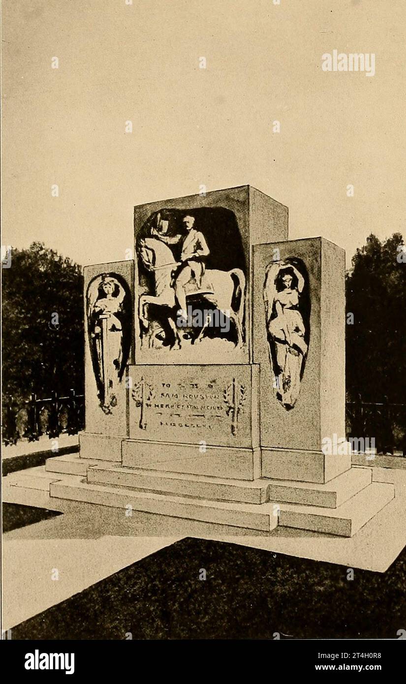 Monument au-dessus de la tombe de Sam Houston, Huntsville du livre Texas, The Wonderful, the State of the six Flags ; par Nevin Otto Winter a publié la page Company 1916, y compris les comptes de la colonie espagnole et l'établissement des missions indiennes ; l'expédition malheureuse et la mort de la salle ; The Romance of ITS Early Settlement and Stories of ITS Hardy Pioneers ; The Nine Year Republic of Texas ; Stephen F. Austin et Sam Houston ; Remember the Alamo ; The Development of Cattle Ranches ; The Great Ranches and a visit a million-acre Ranch ; The Growing Cities; la Rehabilitatio Banque D'Images