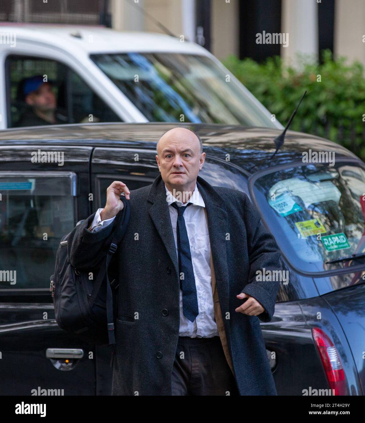 Londres, Royaume-Uni, le 31 octobre, Dominic Cummings, l'ancien conseiller en chef de Boris Johnson, qui est tombé en infraction avec les règles de confinement, sera confronté à des questions lors de l'enquête covid-19 aujourd'hui crédit : Richard Lincoln/Alamy Live News Banque D'Images