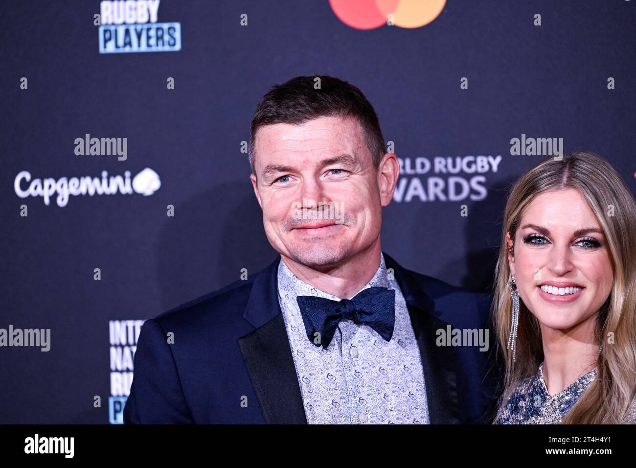 Paris, France. 29 octobre 2023. Brian O'Driscoll et son épouse Amy Huberman lors des World Rugby Awards à l'Opéra Garnier le 29 octobre 2023 à Paris. Photo de Victor Joly/ABACAPRESS.COM crédit : Abaca Press/Alamy Live News Banque D'Images