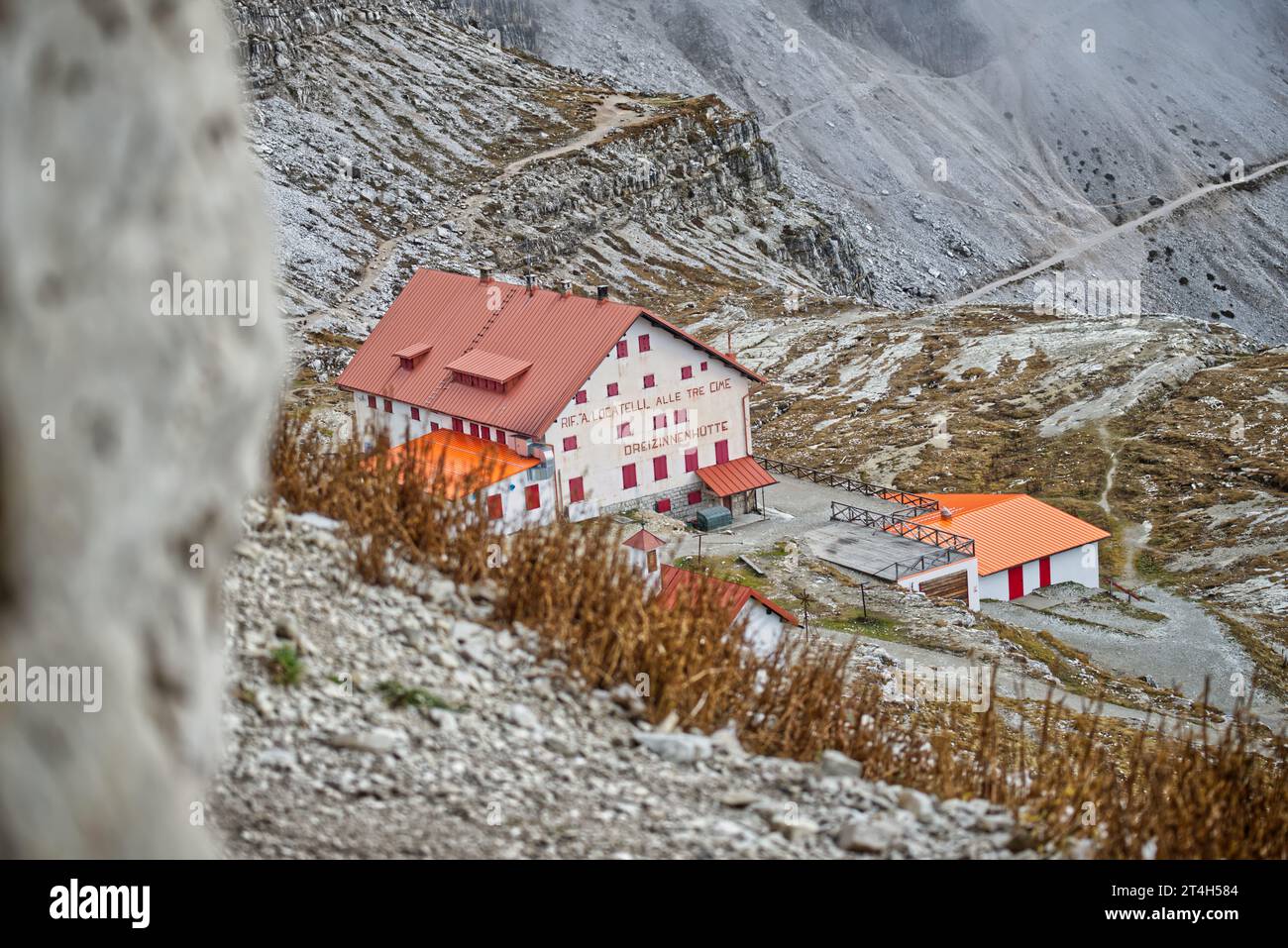Drei Zinnen Hütte Banque D'Images