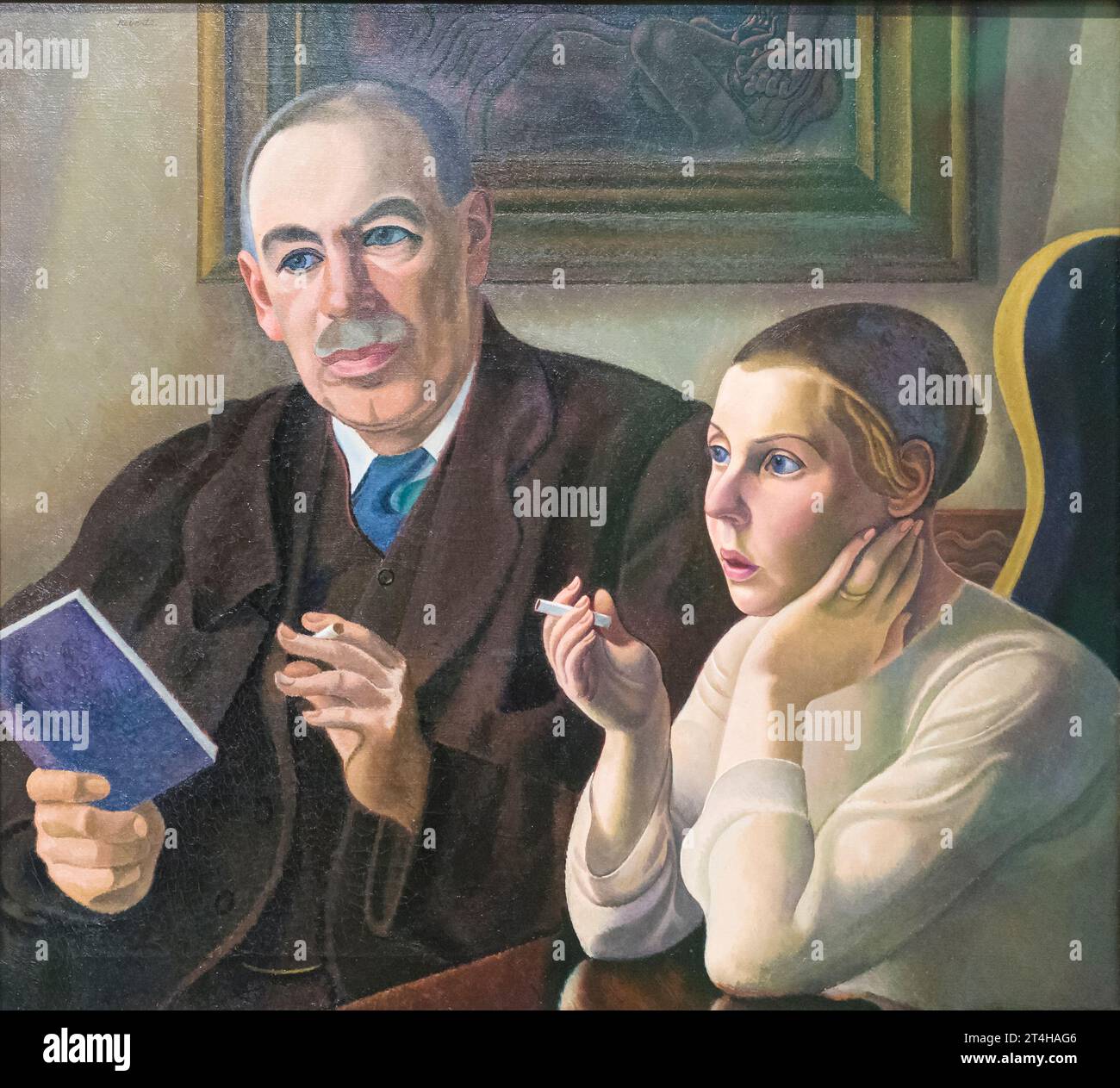 John Maynard Keynes et Lydia Lopokova, William Roberts Banque D'Images