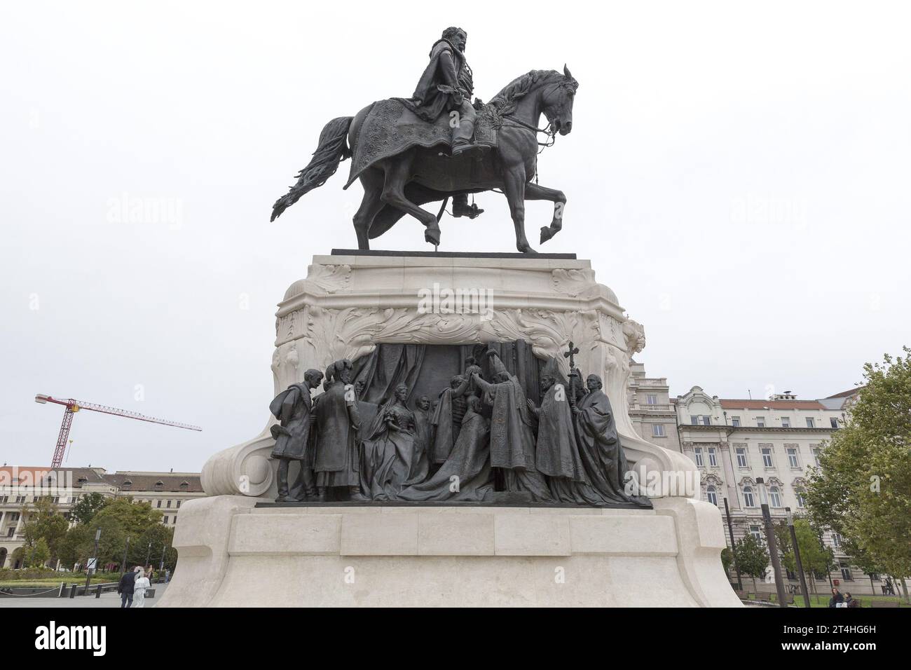 Monument de Lajos Kossuth à Budapest Banque D'Images