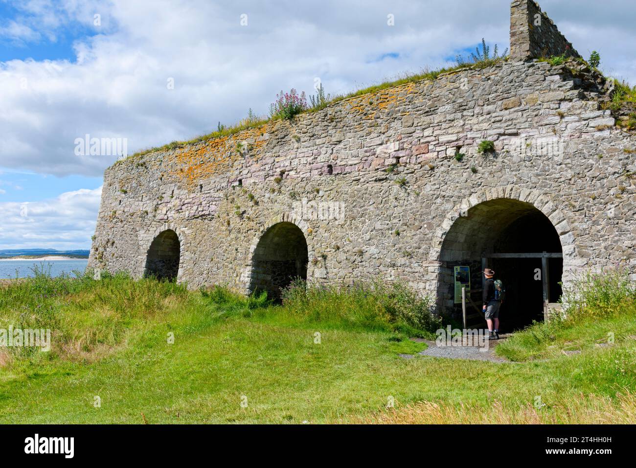 Les fours à chaux de Lindisfarne, Holy Island, Northumberland, Angleterre, Royaume-Uni Banque D'Images