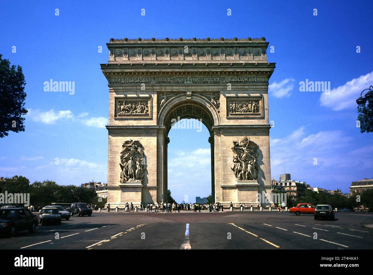 Paris. Arc de Triomphe. Banque D'Images