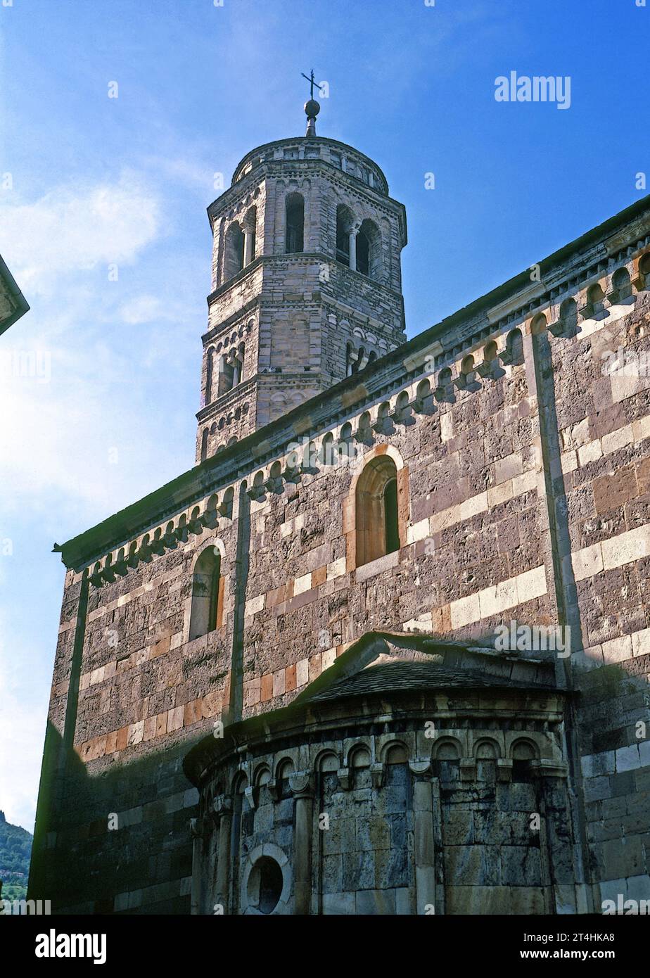 Gravedona : Église Santa Maria del Tiglio. Banque D'Images