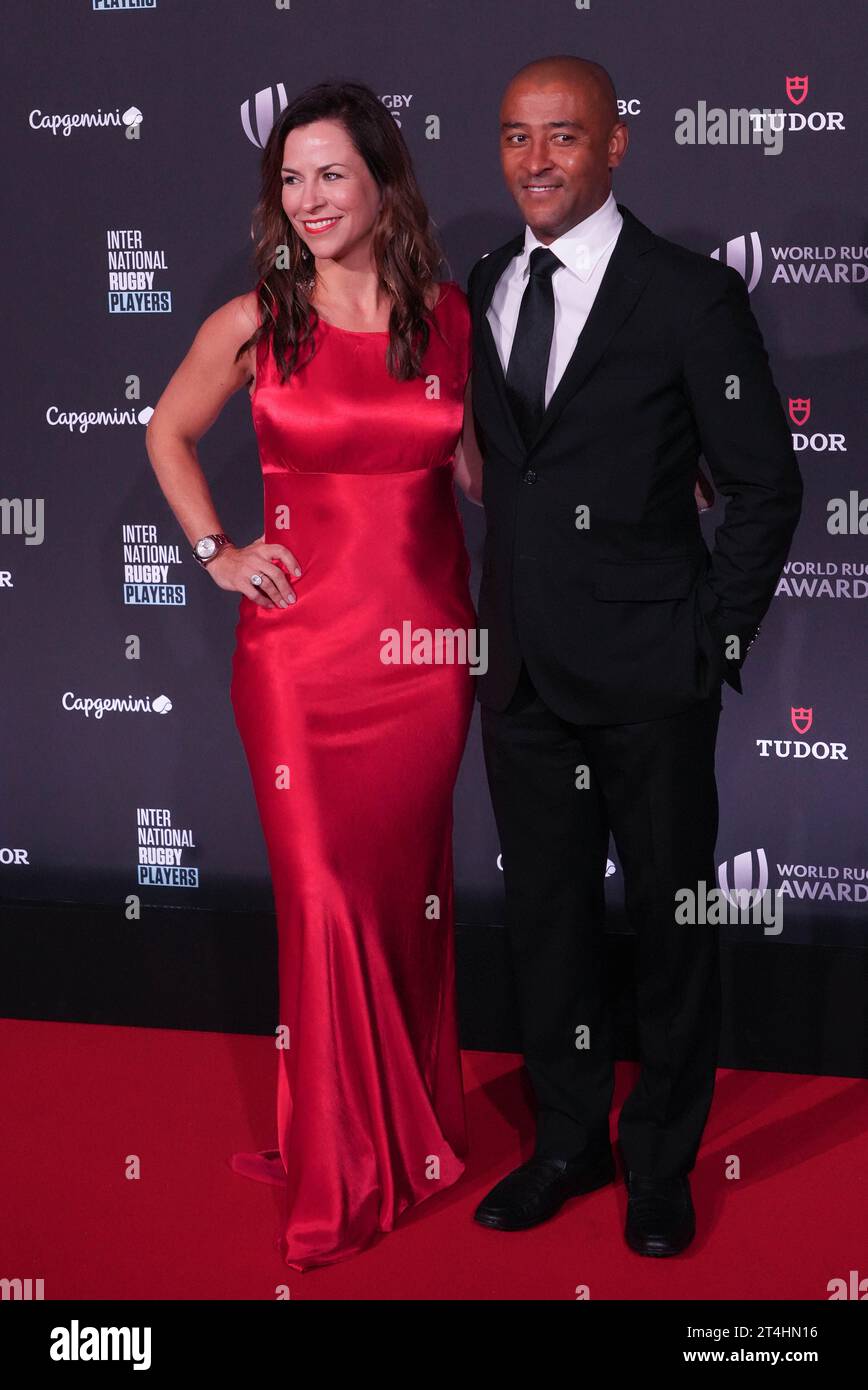 George Gregan et Erica Gregan lors des World Rugby Awards 2023 le 29 octobre 2023 à l'opéra Garnier à Paris - photo Laurent Lairys / DPPI Banque D'Images