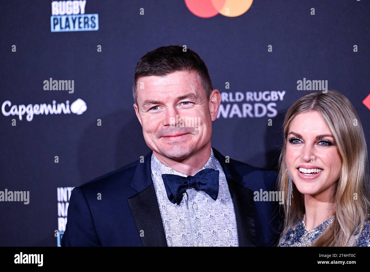 Paris, France. 29 octobre 2023. Brian O'Driscoll et son épouse Amy Huberman lors des World Rugby Awards à l'Opéra Garnier le 29 octobre 2023 à Paris. Crédit : Victor Joly/Alamy Live News Banque D'Images