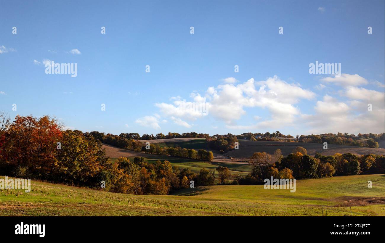 paysage d'automne pittoresque avec feuillage coloré Banque D'Images