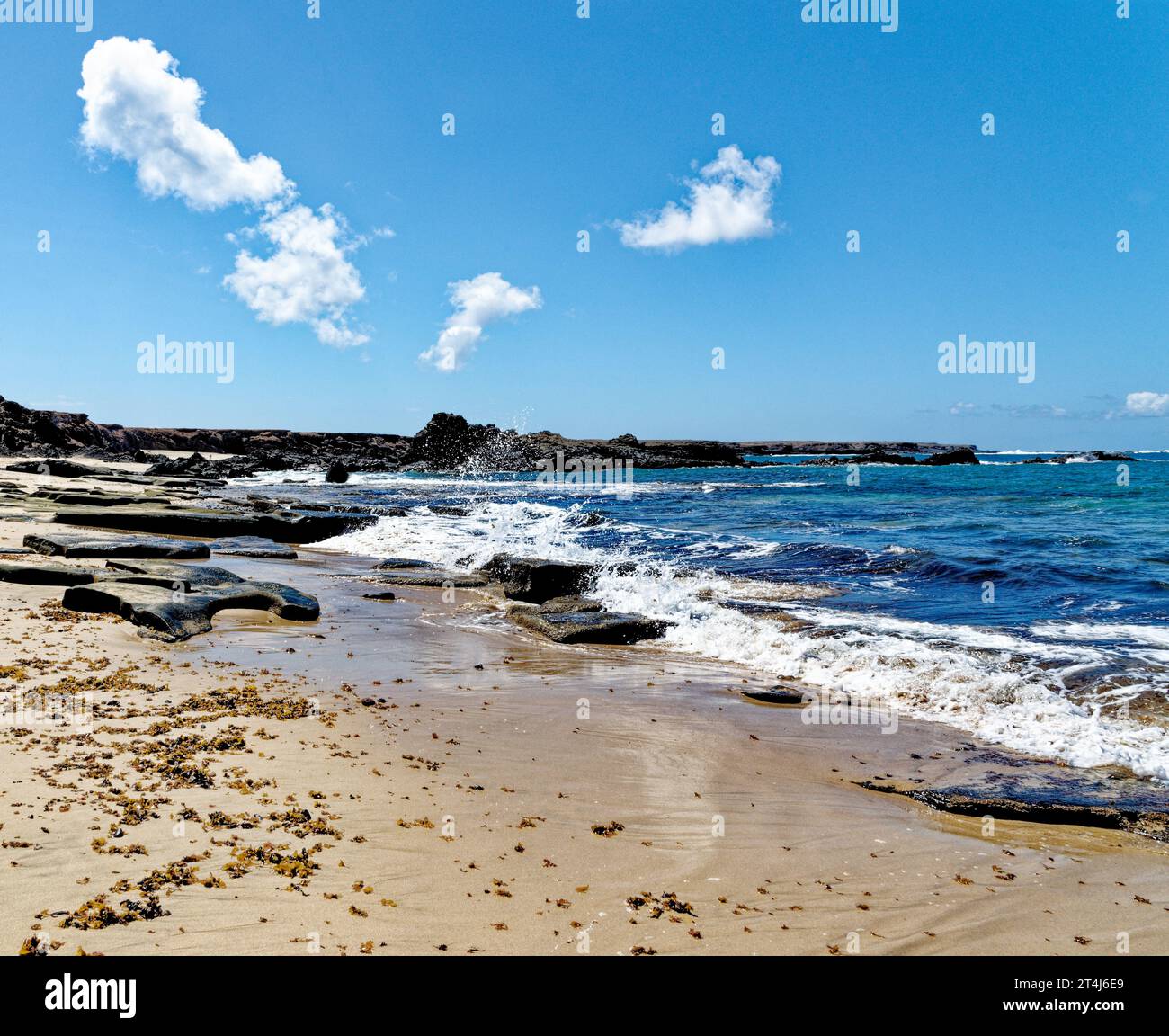 Playa de los Ojos - Plage de Los Ojos - at El Puerto de la Cruz, Peninsula Jandia, Fuerteventura, Îles Canaries, Espagne - 21.09.2023 Banque D'Images