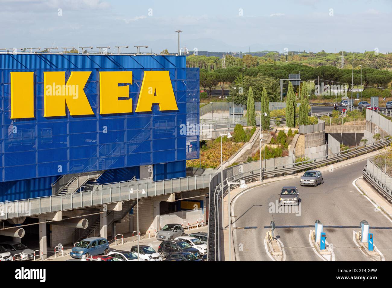 Magasin IKEA au centre commercial Porta di Roma à Rome Banque D'Images