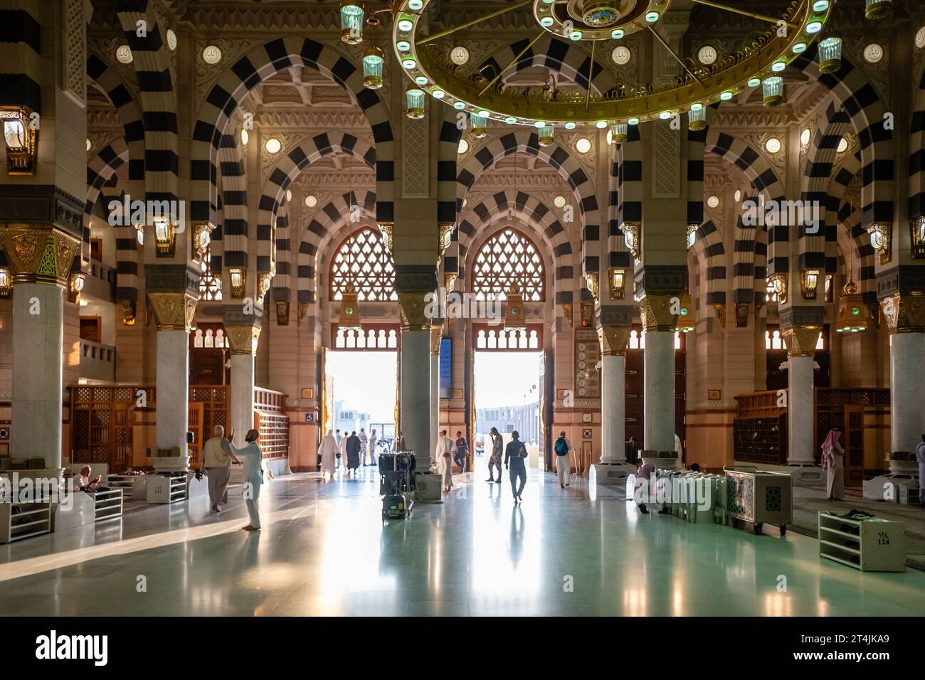 Masjid an Nabawi, Madinah, Arabie saoudite Banque D'Images