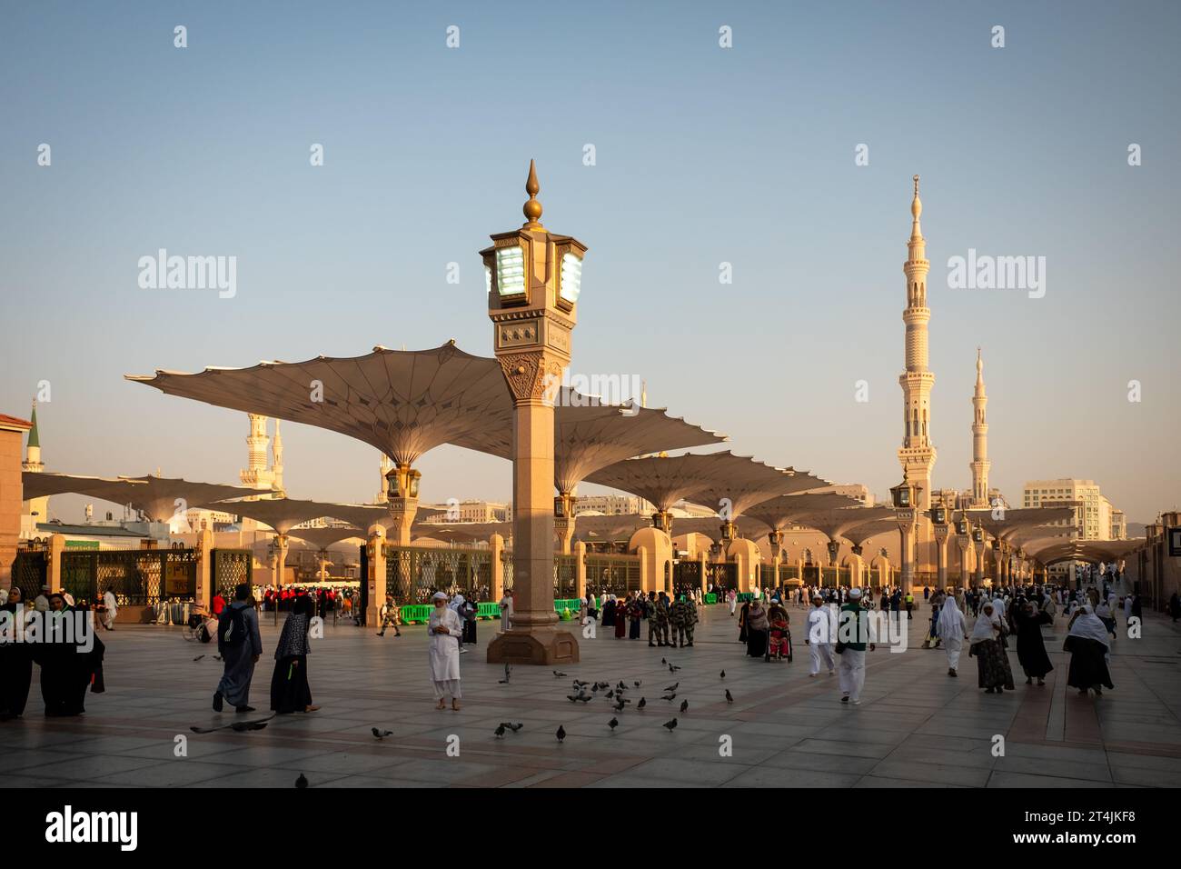 Masjid an Nabawi, Madinah, Arabie saoudite Banque D'Images