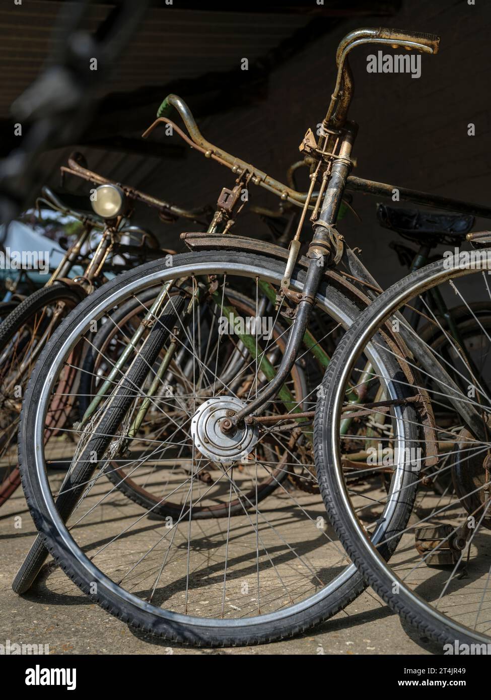 Le hangar à vélo à Bletchley Park Mansion House. Connu sous le nom de Station X, Bletchley Park abritait les briseurs de code, Alistair Denniston, Alan Turing, Go Banque D'Images